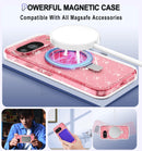 Google Pixel 9 Glitter Ring Slim Crystal Case