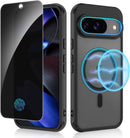 Google Pixel 9 / Pixel 9 Pro Case Privacy Screen Protector Protective Phone Case 6.3 inch, Clear