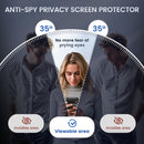 Google Pixel 9 / Pixel 9 Pro Case Privacy Screen Protector Protective Phone Case 6.3 inch, Clear