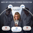 Google Pixel 9 / Pixel 9 Pro Case Privacy Screen Protector Protective Phone Case 6.3 inch, Clear