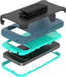 Google Pixel 9 Pro Belt Clip Holster Heavy Duty Kickstand Phone Case