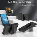 Google Pixel 9 Pro Belt Clip Holster Heavy Duty Kickstand Phone Case