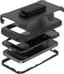 Google Pixel 9 Pro Belt Clip Holster Heavy Duty Kickstand Phone Case