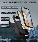 Google Pixel 9 Pro Case Heavy Duty Military Drop Protection Shockproof Phone Case Wine