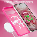 Google Pixel 9 Pro Case Pixel 9/9 Pro Magnetic Phone Case Protective Cover Hot Pink