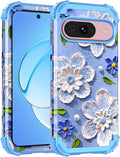 Google Pixel 9 Pro Case Shockproof Three Layer Heavy Duty