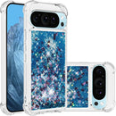 Google Pixel 9 Pro Glitter Liquid Silicone Stylish Case Screen Camera Protection Cove