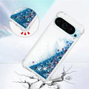 Google Pixel 9 Pro Glitter Liquid Silicone Stylish Case Screen Camera Protection Cove