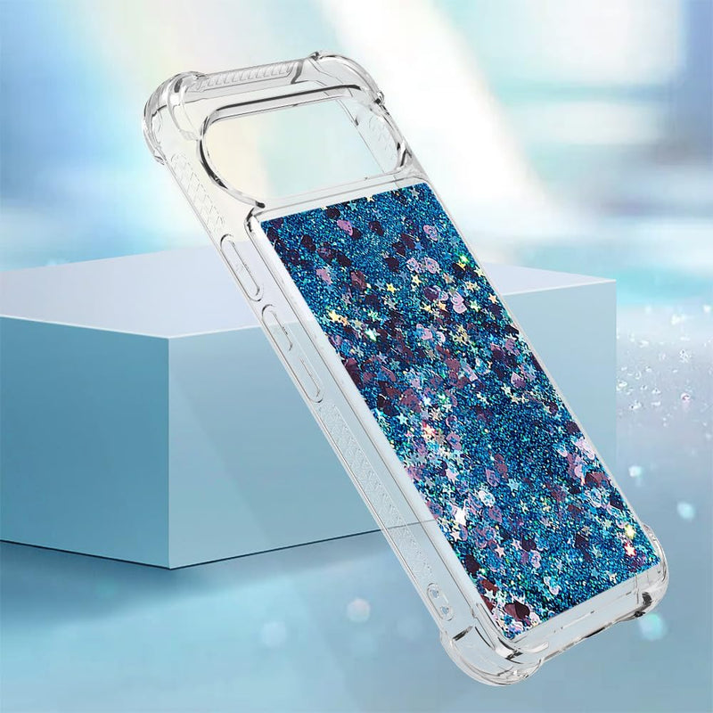 Google Pixel 9 Pro Glitter Liquid Silicone Stylish Case Screen Camera Protection Cove - Gorilla Cases