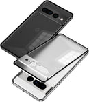 Google Pixel 9 Pro Luxury Premium Aluminum Alloy Shockproof Bumper Frame Plastic Back Cover Black