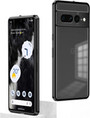 Google Pixel 9 Pro Luxury Premium Aluminum Alloy Shockproof Bumper Frame Plastic Back Cover Black