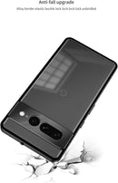 Google Pixel 9 Pro Luxury Premium Aluminum Alloy Shockproof Bumper Frame Plastic Back Cover Black