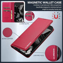 Google Pixel 9 Pro PU Leather Wallet Flip Case Shockproof Protective Phone Cover Black