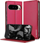 Google Pixel 9 Pro PU Leather Wallet Flip Case Shockproof Protective Phone Cover Black