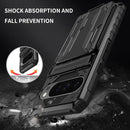 Google Pixel 9 Pro Wallet Case Credit Card Holder Stand Protective Phone Case - Black