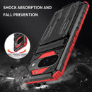 Google Pixel 9 Pro Wallet Holder Stand Kickstand Protective Phone Case - Purple