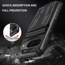 Google Pixel 9 Pro Wallet Holder Stand Kickstand Protective Phone Case - Purple