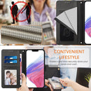 Google Pixel 9 Pro XL Card Holder Stand Shockproof TPU Interior Case Protective Flip Cover Black YBW