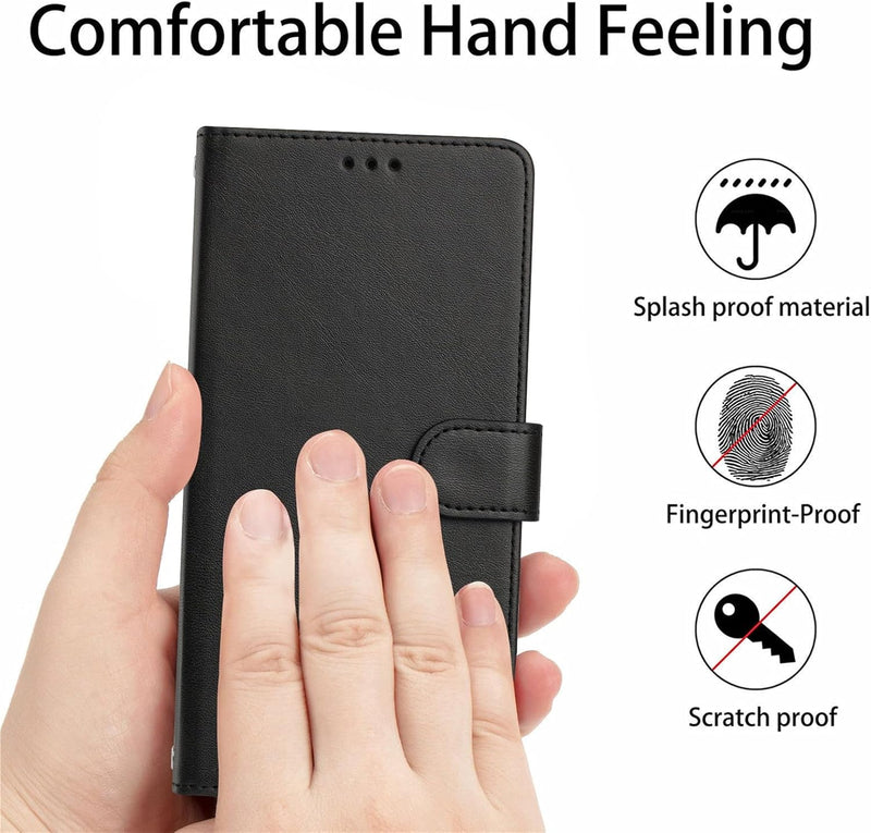 Google Pixel 9 Pro XL Card Holder Stand Shockproof TPU Interior Case Protective Flip Cover Black YBW - Gorilla Cases