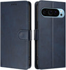 Google Pixel 9 Pro XL Card Holder Stand Shockproof TPU Interior Case Protective Flip Cover Black YBW