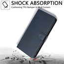 Google Pixel 9 Pro XL Card Holder Stand Shockproof TPU Interior Case Protective Flip Cover Black YBW
