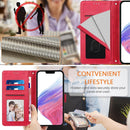 Google Pixel 9 Pro XL Card Holder Stand Shockproof TPU Interior Case Protective Flip Cover Black YBW