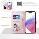 Google Pixel 9 Pro XL Card Holder Stand Shockproof TPU Interior Case Protective Flip Cover Black YBW