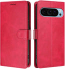 Google Pixel 9 Pro XL Card Holder Stand Shockproof TPU Interior Case Protective Flip Cover Black YBW