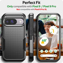 Google Pixel 9 Pro XL Case Heavy Duty Shockproo Protection Phone Case Cover Black