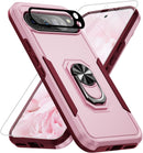 Google Pixel 9 Pro XL Screen & Lens Protector Heavy - Duty Shockproof Kickstand Case