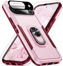 Google Pixel 9 Pro XL Screen & Lens Protector Heavy - Duty Shockproof Kickstand Case