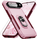 Google Pixel 9 Pro XL Screen & Lens Protector Heavy - Duty Shockproof Kickstand Case