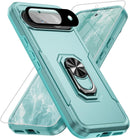 Google Pixel 9 Pro XL Screen & Lens Protector Heavy - Duty Shockproof Kickstand Case