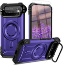 Google Pixel 9 Pro XL Screen & Lens Protector Heavy - Duty Shockproof Kickstand Case