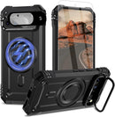 Google Pixel 9 Pro XL Screen & Lens Protector Heavy - Duty Shockproof Kickstand Case