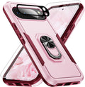 Google Pixel 9 Pro XL Screen & Lens Protector Heavy - Duty Shockproof Kickstand Case