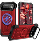 Google Pixel 9 Pro XL Screen & Lens Protector Heavy - Duty Shockproof Kickstand Case