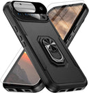 Google Pixel 9 Pro XL Screen & Lens Protector Heavy - Duty Shockproof Kickstand Case