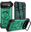 Google Pixel 9 Pro XL Screen & Lens Protector Heavy - Duty Shockproof Kickstand Case