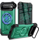 Google Pixel 9 Pro XL Screen & Lens Protector Heavy - Duty Shockproof Kickstand Case