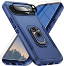 Google Pixel 9 Pro XL Screen & Lens Protector Heavy - Duty Shockproof Kickstand Case