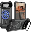 Google Pixel 9 Pro XL Screen & Lens Protector Heavy - Duty Shockproof Kickstand Case