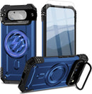 Google Pixel 9 Pro XL Screen & Lens Protector Heavy - Duty Shockproof Kickstand Case