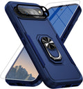 Google Pixel 9 Pro XL Screen & Lens Protector Heavy - Duty Shockproof Kickstand Case