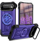 Google Pixel 9 Pro XL Screen & Lens Protector Heavy - Duty Shockproof Kickstand Case