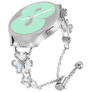 Heart Clover Metal Band 44mm Women Watch Strap