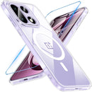 Hensinple Magnetic for OnePlus 15 Case, with OnePlus 15 Screen Protector, [Compatible with MagSafe] Translucent Matte Shockproof Military Grade Protection Cover Phone Case for OnePlus 15 5G(Black)