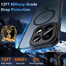 Hensinple Magnetic for OnePlus 15 Case, with OnePlus 15 Screen Protector, [Compatible with MagSafe] Translucent Matte Shockproof Military Grade Protection Cover Phone Case for OnePlus 15 5G(Black)