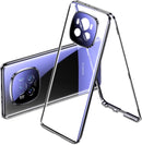 Honor Magic 6 Pro Metal Frame Double Sided Clear Tempered Glass Case