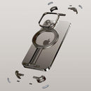 Military grade shockproof slim iPhone 16 Pro Max case with aluminum frame ring kickstand invisible protection